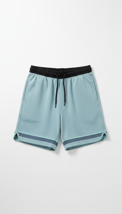 Sweat-Wicking Gym Shorts With Bonded Hem